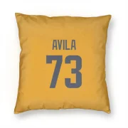 Steve Avila Los Angeles Rams  Pillow Cover (18 X 18) - Gold