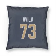 Steve Avila Los Angeles Rams  Pillow Cover (18 X 18) - Navy