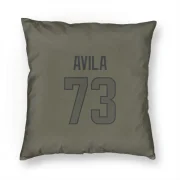 Steve Avila Los Angeles Rams  Pillow Cover (18 X 18) - Olive