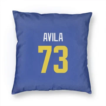 Steve Avila Los Angeles Rams  Pillow Cover (18 X 18) - Royal