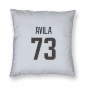 Steve Avila Los Angeles Rams  Pillow Cover (18 X 18) - White