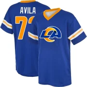 Steve Avila Men's Los Angeles Rams Game Day V-Neck T-Shirt Royal