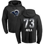 Steve Avila Men's Los Angeles Rams Midnight Mascot Pullover Hoodie Black