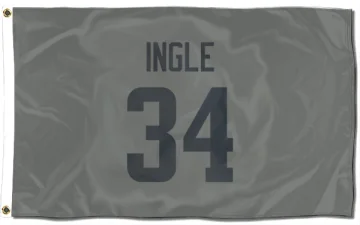 Tanner Ingle Los Angeles Rams  Flag (3 X 5) - Gray