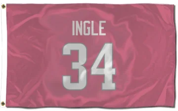 Tanner Ingle Los Angeles Rams  Flag (3 X 5) - Pink