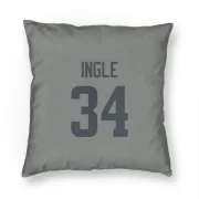 Tanner Ingle Los Angeles Rams  Pillow Cover (18 X 18) - Gray