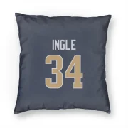 Tanner Ingle Los Angeles Rams  Pillow Cover (18 X 18) - Navy