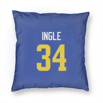 Tanner Ingle Los Angeles Rams  Pillow Cover (18 X 18) - Royal