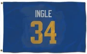 Tanner Ingle Los Angeles Rams   Royal  Flag (3 X 5) - Gold