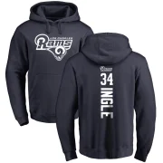 Tanner Ingle Men's Los Angeles Rams Pro Line Backer Pullover Hoodie Navy