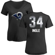 Tanner Ingle Women's Los Angeles Rams Midnight Mascot T-Shirt - Black