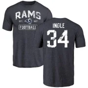 Tanner Ingle Youth Los Angeles Rams Distressed T-Shirt - Navy