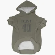 Tony Fields II Los Angeles Rams  Dog & Cat Pet Hoodie - Olive