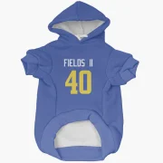 Tony Fields II Los Angeles Rams  Dog & Cat Pet Hoodie - Royal