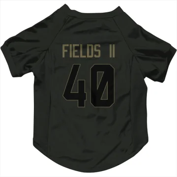 Tony Fields II Los Angeles Rams  Service Dog & Cat Pet Jersey - Black