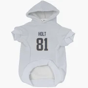 Torry Holt Los Angeles Rams  Dog & Cat Pet Hoodie - White