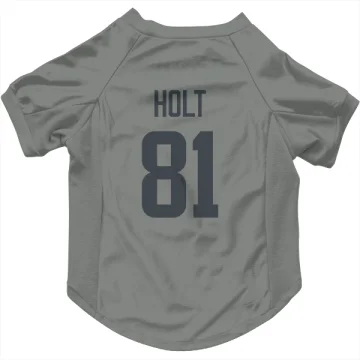 Torry Holt Los Angeles Rams  Dog & Cat Pet Jersey - Gray