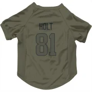 Torry Holt Los Angeles Rams  Dog & Cat Pet Jersey - Olive