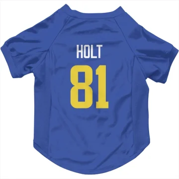 Torry Holt Los Angeles Rams  Dog & Cat Pet Jersey - Royal