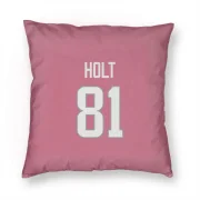 Torry Holt Los Angeles Rams  Pillow Cover (18 X 18) - Pink