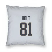 Torry Holt Los Angeles Rams  Pillow Cover (18 X 18) - White