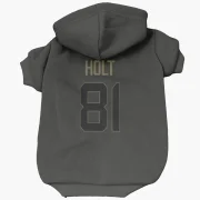 Torry Holt Los Angeles Rams  Service Dog & Cat Pet Hoodie - Black