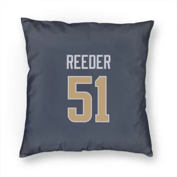 Troy Reeder Los Angeles Rams  Pillow Cover (18 X 18) - Navy