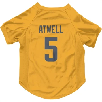 Tutu Atwell Los Angeles Rams  Dog & Cat Pet Jersey - Gold