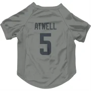 Tutu Atwell Los Angeles Rams  Dog & Cat Pet Jersey - Gray