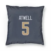 Tutu Atwell Los Angeles Rams  Pillow Cover (18 X 18) - Navy