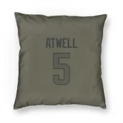 Tutu Atwell Los Angeles Rams  Pillow Cover (18 X 18) - Olive