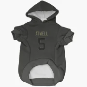 Tutu Atwell Los Angeles Rams  Service Dog & Cat Pet Hoodie - Black