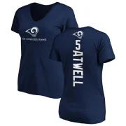 Tutu Atwell Women's Los Angeles Rams Backer Slim Fit T-Shirt - Navy