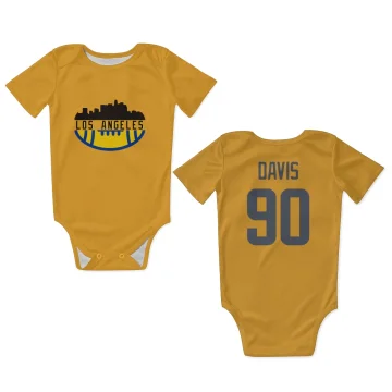 Tyler Davis Los Angeles Rams  Infant & Newborn Bodysuit - Gold