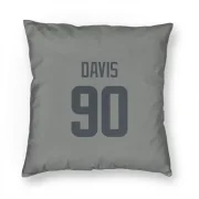 Tyler Davis Los Angeles Rams  Pillow Cover (18 X 18) - Gray