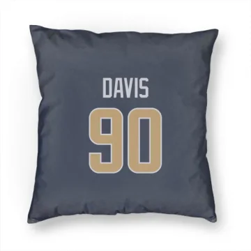 Tyler Davis Los Angeles Rams  Pillow Cover (18 X 18) - Navy