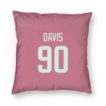 Tyler Davis Los Angeles Rams  Pillow Cover (18 X 18) - Pink