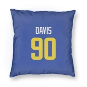 Tyler Davis Los Angeles Rams  Pillow Cover (18 X 18) - Royal