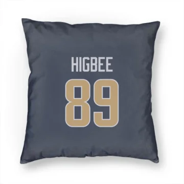 Tyler Higbee Los Angeles Rams  Pillow Cover (18 X 18) - Navy