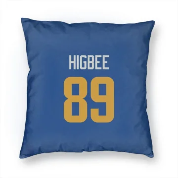 Tyler Higbee Los Angeles Rams Royal  Pillow Cover (18 X 18) - Gold