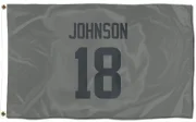 Tyler Johnson Los Angeles Rams  Flag (3 X 5) - Gray