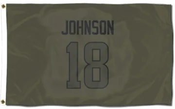 Tyler Johnson Los Angeles Rams  Flag (3 X 5) - Olive