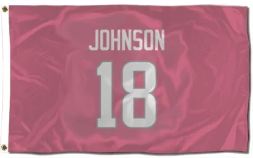 Tyler Johnson Los Angeles Rams  Flag (3 X 5) - Pink