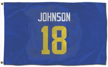 Tyler Johnson Los Angeles Rams  Flag (3 X 5) - Royal