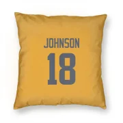 Tyler Johnson Los Angeles Rams  Pillow Cover (18 X 18) - Gold