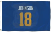 Tyler Johnson Los Angeles Rams   Royal  Flag (3 X 5) - Gold