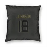 Tyler Johnson Los Angeles Rams  Service Pillow Cover (18 X 18) - Black