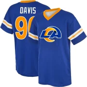 Tyler Davis Men's Los Angeles Rams Game Day V-Neck T-Shirt Royal