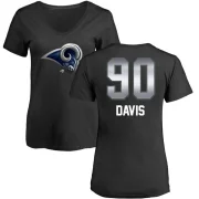 Tyler Davis Women's Los Angeles Rams Midnight Mascot T-Shirt - Black