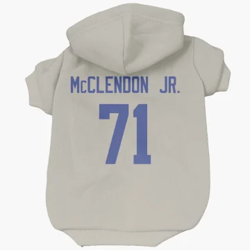 Warren McClendon Jr. Los Angeles Rams   Bone Dog & Cat Pet Hoodie